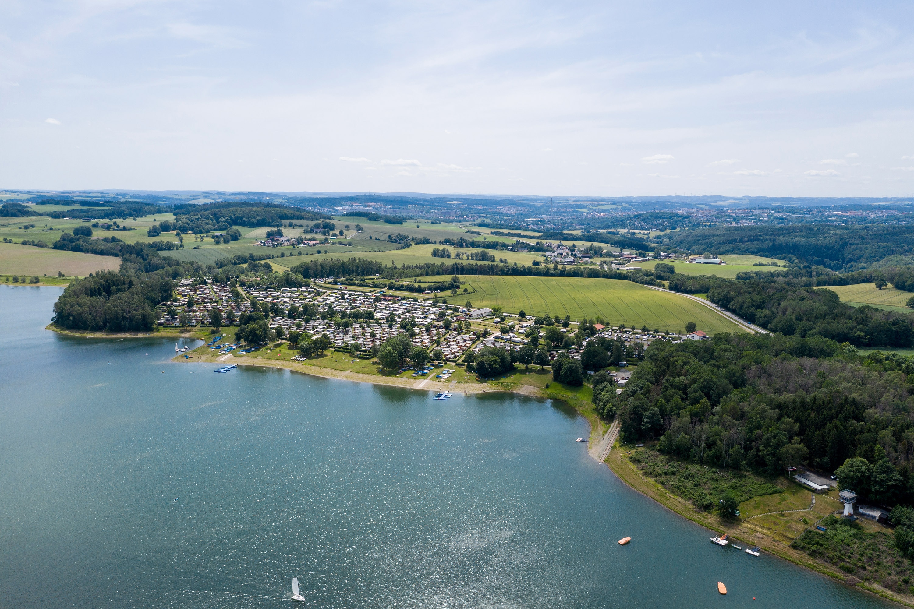 Talsperre Pöhl, Campingplatz Gunzenberg