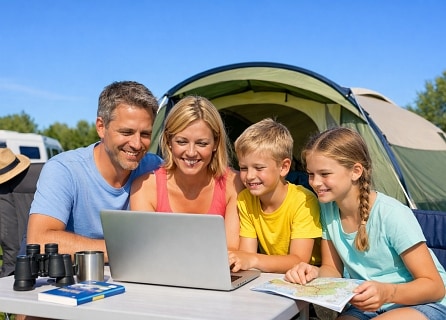 Campsites bookable through ACSI