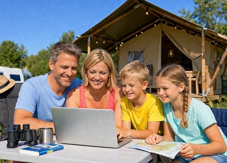 Campsites bookable through ACSI